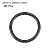 sourcingmap Nitrile Rubber O-Rings 35mm OD 29mm ID 3mm Width,