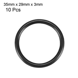 sourcingmap Nitrile Rubber O-Rings 35mm OD 29mm ID 3mm Width, Metric Sealing Gasket, Pack of 10