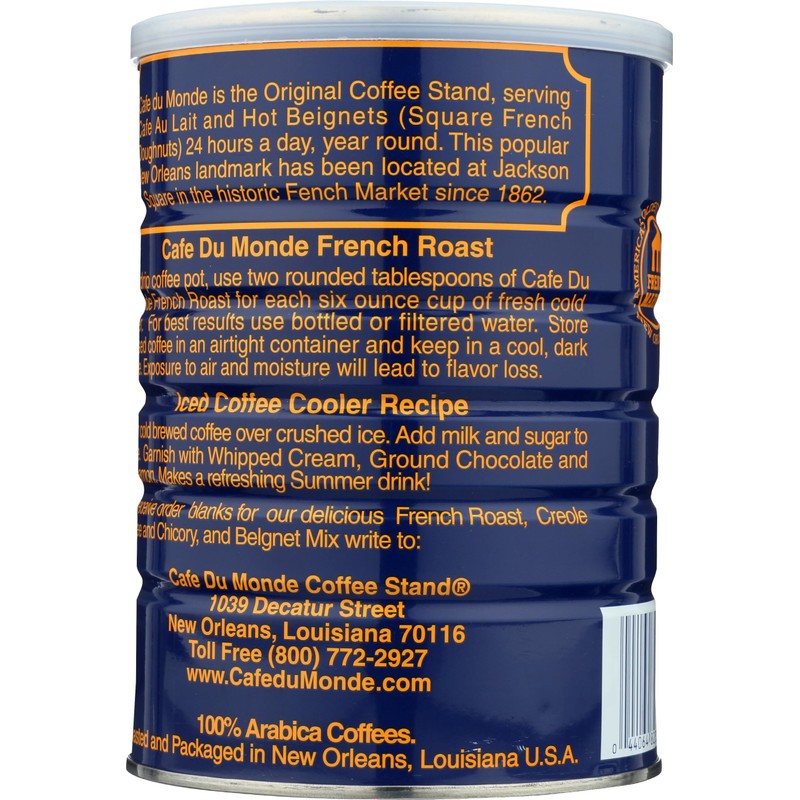 Cafe Du Monde French Roast Dark Coffee, 13 Ounce