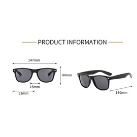 The Products Edge Sunglasses Men Polarized Sunglasses for Womens Classic Matte Black Frame UV Protection