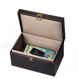Faraday Box, Faraday Box for Car Keys - RFID Signal Blocker, Anti-Theft Protection, Anti-Scanning, Anti-GPS Tracking, Key Fob Signal Shielding (19 x 12 x 9 cm)