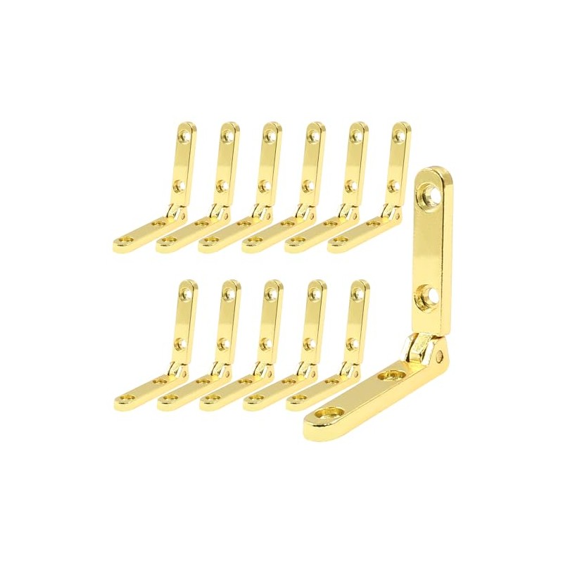 Zorveiio 12 Pcs Mini Jewelry Box Hinges 90 Degree Gift