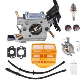 Replace Zama C1M-EL37B Carburetor Rebuild Kit Fits for Husqvarna 445 445E 450 450E for Jonsered Craftsman Chainsaw Carb Gasket Fuel filter Kit 506450401 544080802