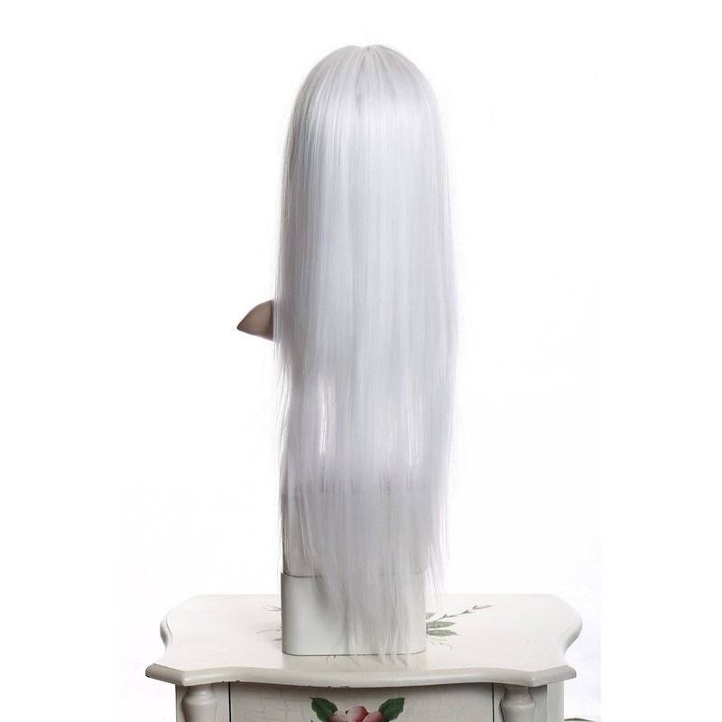 Prettyland Long Straight Middle Parted Heat-resistant Party Cosplay Wig dark-Grey