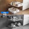 MUSTORN 2 Pack Pull Out Cabinet Organizer, Slide Out Cabinet