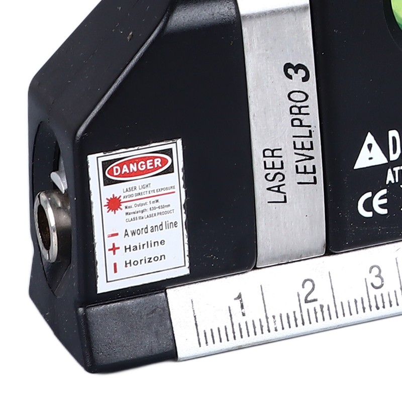Laser Leveler 3 in 1 Bubble Level Tape Measure Scale