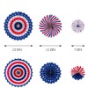 Happium Set of 6 Mixed Hanging Paper Fans