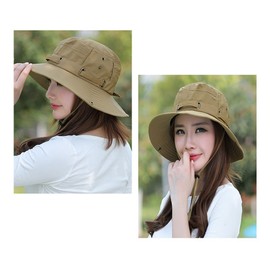 Bucket Hat with String Safari Cap Women Men Sun Hat Breathable Summer Hats Foldable Fishing Hat with Neck Flap UV Protection Hat Wide Brim Summer Beach Hat Adjustable Hiking Hat with Chin Strap