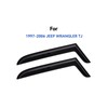 Window Visors Rain Guards Shield for 1997-2006 Jeep Wrangler, Out-Channel