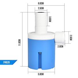 IMXMI 3/4" Automatic Water Level Control Valve Inside Type,Inner Top Water Automatic Float Valve Water Level Control Valve Uesd for Water Tank, Solar Energy, Auto Pot, Aquarium