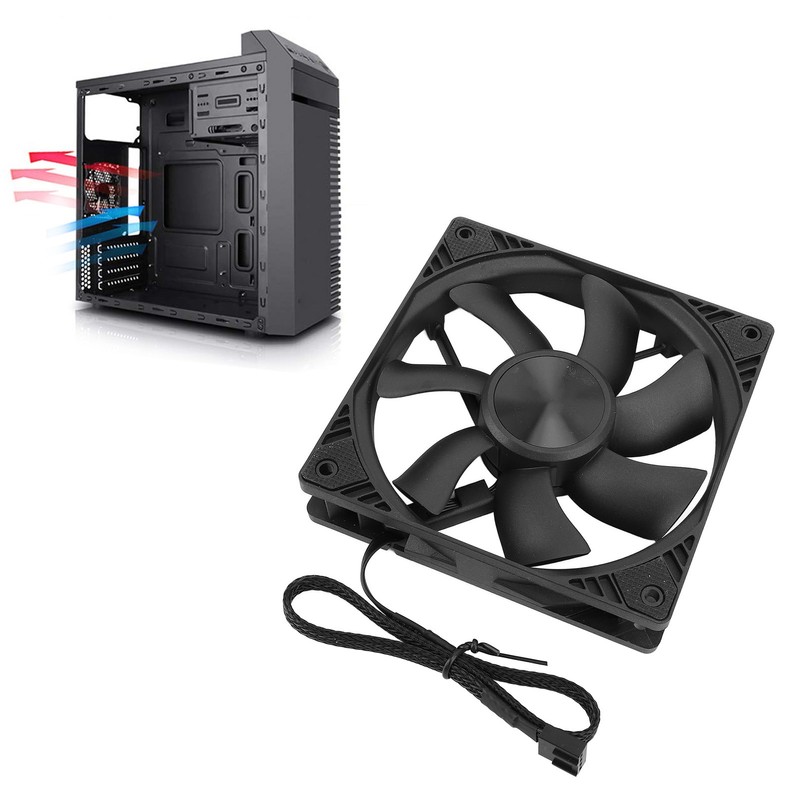 PC Case Fan 120mm PWM Intelligent Control MFDB Bearing Case