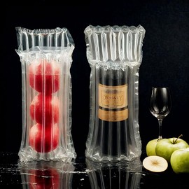10 Pcs Wine Packing Air Cushioning Bags Wine Buffer Protective Bags Air Muscle Air Packing Air Cushion Shock Absorber with Pump
