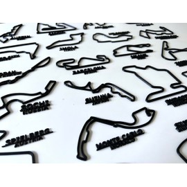 Formula 1 Circuit Wall Art - Grand Prix Race Track Sculpture - Motorsport Gift - Monaco - Spa - Monza - Any Track. (China - Shanghai)