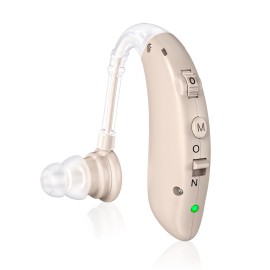 K&FCOPTEE 1 PCS Rechargeable Digital Hearing Aids  Adjustable Invisible Sound Amplifiers