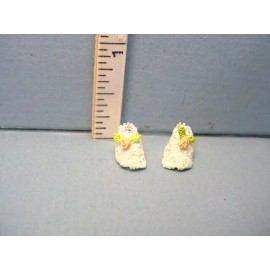 Falcon Miniature Baby Shoes Blue #A2370BL Falcon 1/12th Scale