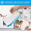 PATIKIL 8.7"x2"x5.3" Reusable Freezer Bag, 3 Pcs Leakproof Zip Food