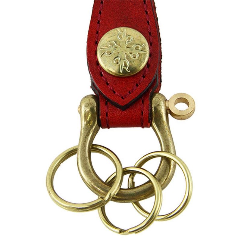 Agility Affa Shackle Key Chain/Rugateau (Red) 3 Key Ring, dark