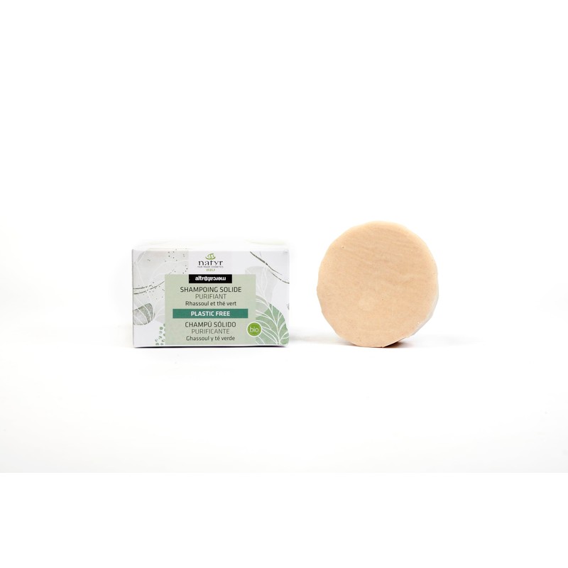 NATYR - Solid Shampoo - Cleansing - Ghassoul and Green