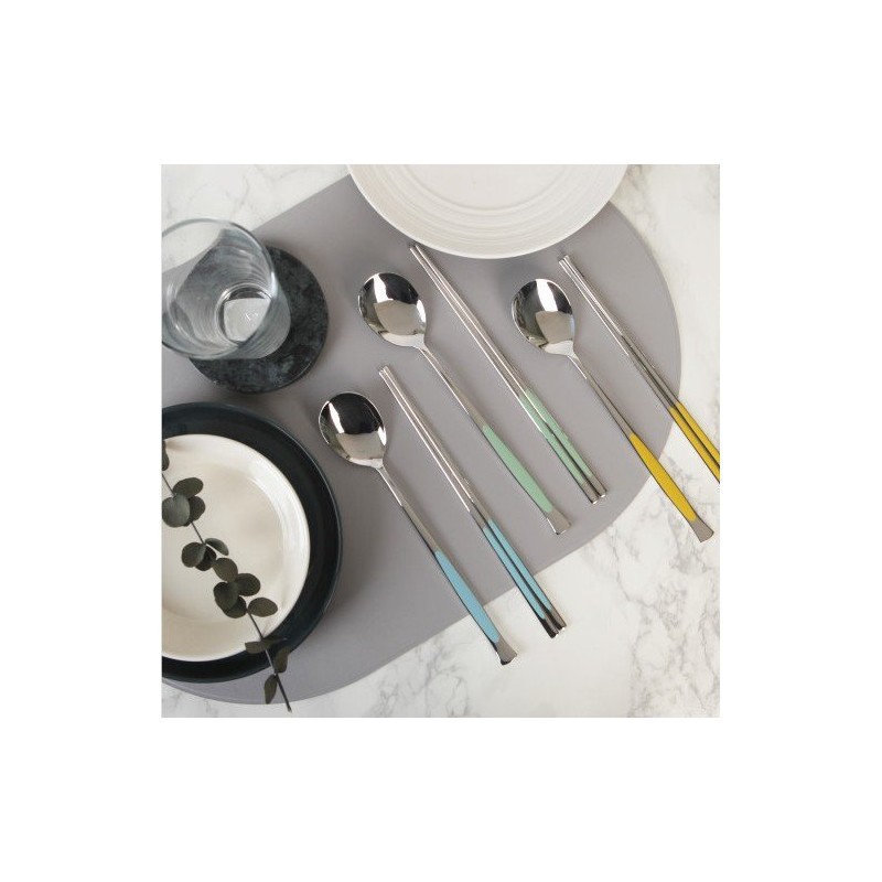 Golden Bell five-color ceramic spoon set of 5 / 골든벨