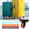 sourcing map 4Pcs Luggage Wheels Covers, Anti-Noise Luggage Wheel Silent