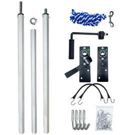 Hand Crank Tarp Roller Kit for Dump Truck Trash Hauler and Trailer Manual Pull - DTR Series Tarp Roller kit - Allen Wrench Included (No Tarp)