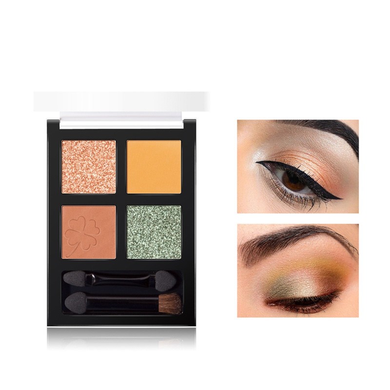 4 Colors Glitter Shining Long Lasting Eye Shadow Powder Makeup