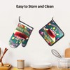 YYHWHJDE Happy Birthday Beautiful Printing Oven Mitts and Pot Holders