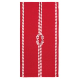 Zollner Beach Towel XXL, approx. 100 x 200 cm, cotton, navy or red-white, 00000034, 100/200