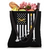 Baseball Coaching Men Training Baseball Coach American Flag Tote Bag