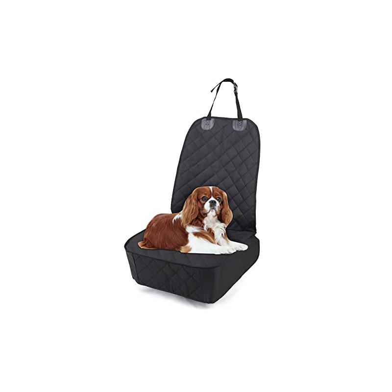 Asiento Perro, Cubre Asiento Funda Individual para Perro (Negro)