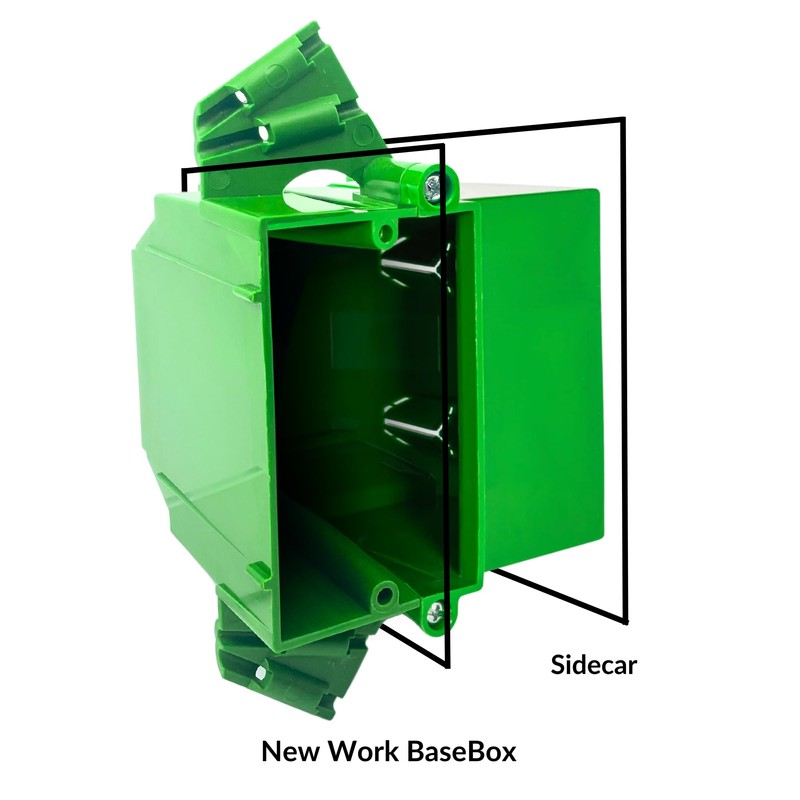 OneBoxForAll New Work BaseBox – Expandable Single Gang PVC Electrical