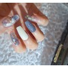 Dark gray version, fall in love with gold, handmade nails
