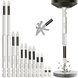 12pcs High Magnetic Screwdriver Drill Bit Set，Magnetic Drill Bit Set，k5 Impact Resistant Non Slip Bit，Upgrade Fixion Tools Drill Bits-25 50 65 70 90 150mm