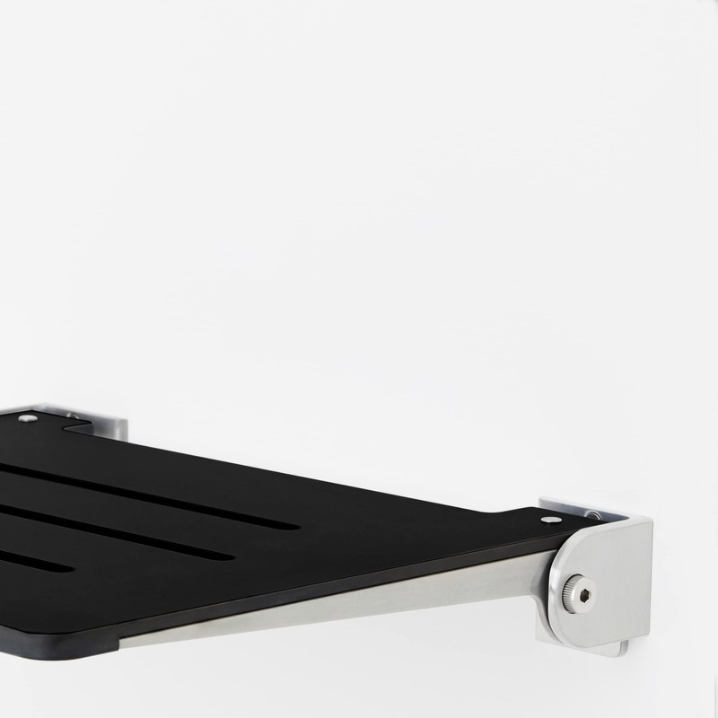 Seachrome 18 inch Silhouette Slimline Folding Wall Mount Shower Bench