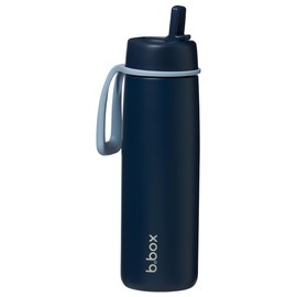 b.box Insulated flip-top water and drinking bottle, 690 ml, stainless steel, three-walled, keeps drinks cold for up to 46 hours