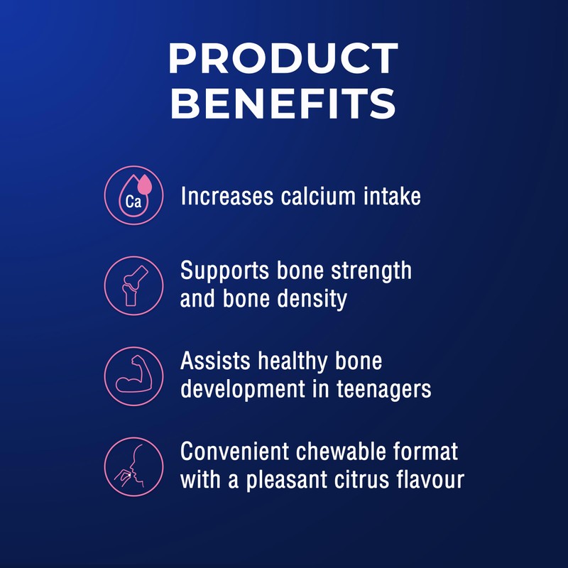 Ostelin Calcium & Vitamin D3 Chewable Tablets 60 - Supports