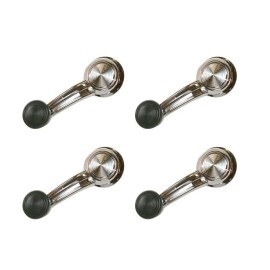 Max Performance 1967 Chevelle GTO 442 Skylark Cutlass Door Window Handles Crank Knobs Black 67