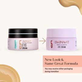 SKINWIT - Anti-Aging Eye Cream, EGF, Retinol, Hyaluronic Acid and Peptides for lines and Wrinkles, Caffeine and Hesperidin for Dark Circles & Puffiness - 0.67 Oz - Made in USA