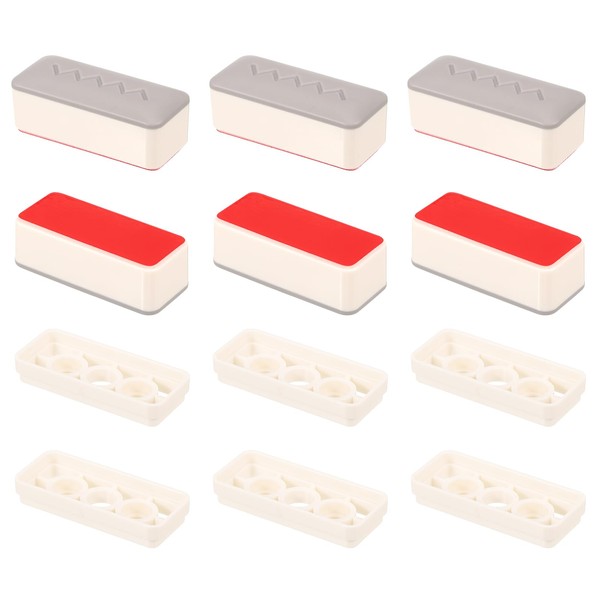 uxcell 6 Pcs Toilet Seat Bumper Kit, 25mm Thickness Bidet