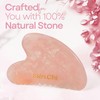 Skin Chi Rose Quartz Gua Sha Facial Comb – Real