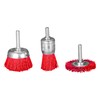 Dekton 3PC Nylon Brush Set | Includes End Brush, Wheel
