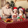 OGMOGKW Buffalo Plaid Plastic Tablecloth,2Pcs Red and Green Plaid Tablecloth,