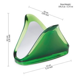 Omada Design Table Napkin Holder, Acrylic Towel Holder, Made in Italy, Square Line