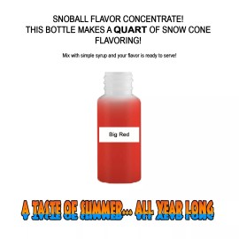 Summer Snow Entertainment BIG RED MIX Snow CONE/SHAVED ICE Flavor QUART #1 CONCESSION