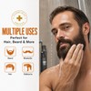 Men's Mustache & Beard Dye Shampoo Dark Brown, 3 in