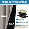 H.VERSAILTEX 100% Blackout Curtains Thermal Insulated Grommet Curtains for Living
