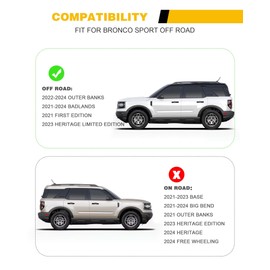 EZREXPM 265LBS Cross Bars Roof Rack Fit for Ford Bronco Sport Badlands 2021-2024 & Outer Banks 2022-2024 & First Edition 2021 & Heritage Limited Edition 2023 Cargo Carrier Bar Accessories