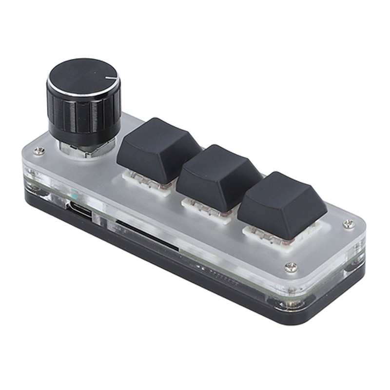Custom Keypad 3 Key 1 Knob Mini Mechanical Keypad with
