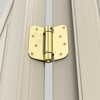 goldenwarm 3 Pack 4 Inch Polished Brass Self Closing Door
