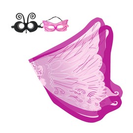 Perfeclan Kids Butterfly Wing Princess Wing Decorative Wing for Children's Day Holiday, Pink